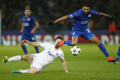 Islam Slimani headed down a Jamie Vardy cross for Mahrez to score with a close-range volley with the outside of his left foot five minutes before half-time - Sakshi Post