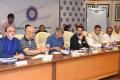 A BCCI meeting in progress chaired by Board president Anurag Thakur (file photo) - Sakshi Post