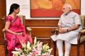 Gautami with PM Modi - Sakshi Post