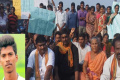 Students and villagers joined the protesting family of Pradeep at Aganampudi and they blocked the national highway demanding the arrest of the accused. Students and villagers joined the protesting family of Pradeep at Aganampudi and they blocked the national highway demanding the arrest of the accused. - Sakshi Post