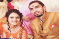 Ishant Sharma and Pratima Singh at their engagement - Sakshi Post