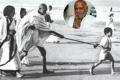 Kanu Ramdas Gandhi - the little boy holding Gandhi’s stick during Dandi March Kanu Ramdas Gandhi - the little boy holding Gandhi’s stick during Dandi March - Sakshi Post