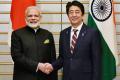 Prime Minister Narendra Modi with his Japanese counterpart Shinzō Abe - Sakshi Post
