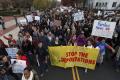 Several hundred people, mainly high school and college students, rallied at the federal building in downtown San Diego to protest Trump’s election - Sakshi Post