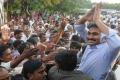 YS Jagan being welcomed by supporters - Sakshi Post