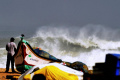 Cyclone Nada which weakened into a deep depression yesterday moved Westnorth-West wards and became a depression about 40 km East south East of Karaikkal - Sakshi Post