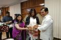 Priyanka Chopra with Assam Chief Minister Sarbananda Sonowal.&amp;amp;nbsp; - Sakshi Post