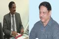 Pradeep Chandra (left) and the incoming Chief Secretary SP Singh - Sakshi Post