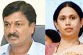 Karnataka Minister Ramesh Laxman Jarkiholi and (right) Mahila Congress President Laxmi Ravindra Hebbalkar Karnataka Minister Ramesh Laxman Jarkiholi and (right) Mahila Congress President Laxmi Ravindra Hebbalkar - Sakshi Post