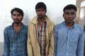 The trio __ Kavali Sai Kumar (23), Mahesh alias Laddu (22) and Kuvupati Ravi (23) __ were arrested for their alleged robbery attempt on one Angothu Goal (25) - Sakshi Post