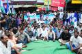 YSRCP activists staging a protest - Sakshi Post