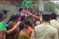Women protesters being taken into custody at Thundurru on Wednesday - Sakshi Post
