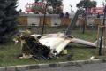Chopper broke into pieces after slamming into the TV tower Chopper broke into pieces after slamming into the TV tower - Sakshi Post