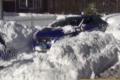 Up to 18 inches of snow gathered on roads in New York and other parts of Northeast USA on Monday.   Up to 18 inches of snow gathered on roads in New York and other parts of Northeast USA on Monday.   - Sakshi Post
