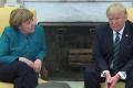 Merkel asked Trump if he wanted to shake hands for the cameras, but the President did not respond - Sakshi Post