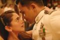 Karthi and Aditi Rao Hydari in a scene from the film “Kaatru Veliyidai” - Sakshi Post