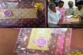 TRS MLC Sabavat Ramulu Naik said that it is part of their ritual to offer gift their guests while sending wedding invites - Sakshi Post