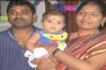 Vineela with husband Vikram and daughter (file photo) - Sakshi Post