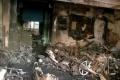 All 21 bikes parked in the cellar were gutted after a fire broke out at an apartment in Vadapalani in Chennai on Monday - Sakshi Post