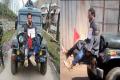 Kashmiri youth tied to a moving jeep as a shield against stone pelters - Sakshi Post