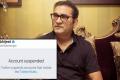 Singer’s account was suspended after social media users accused the 58-year-old of using “inappropriate” and “insulting” language against women Singer’s account was suspended after social media users accused the 58-year-old of using “inappropriate” and “insulting” language against women - Sakshi Post