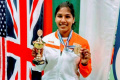 Bhavani Devi, on Saturday, became the first Indian to win a gold medal in an international fencing event. Bhavani Devi, on Saturday, became the first Indian to win a gold medal in an international fencing event. - Sakshi Post