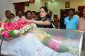 Heroine of yesteryears Vijayashanti pays tributes to Dasari Narayana Rao in Hyderabad on Wednesday&amp;amp;nbsp; - Sakshi Post