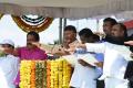 Chief Minister N. Chandrababu Naidu administering the oath to rebuild the state, in Vijayawada on Friday. - Sakshi Post