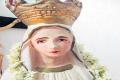 A few droplets of tears were spotted from Mary’ s idol at Lurdumata Church - Sakshi Post