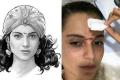 A sword accidentally hit her forehead, causing a deep cut - Sakshi Post