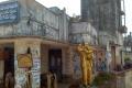 The Ambedkar statue in Garagaparru village of West Godavari district is now relegated to a corner of the village. - Sakshi Post
