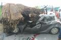 Two people were killed and two others were injured at Kondapaka when their car rammed into a stationary iron-rod laden truck in the early hours of Sunday. - Sakshi Post