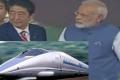 Narendra Modi and his Japanese counterpart Shinzo Abe laid foundation stone for the ambitious Ahmedabad-Mumbai Bullet Train project - Sakshi Post