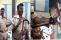 In the video, a police official is seen unscrewing the walking stick and founds a bullet, a trigger at the handle part of the stick. &amp;amp;nbsp; - Sakshi Post