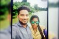 One of the victims (left) taking selfie with their friend at the river - Sakshi Post