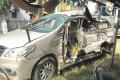 Soe was travelling in an Innova car with his family members when it crashed head-on with a truck at Galagi village - Sakshi Post