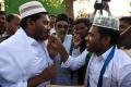 YS Jagan being offered a sweet by a Muslim party worker during his #PrajaSankalpaYatra Day 3  YS Jagan being offered a sweet by a Muslim party worker during his #PrajaSankalpaYatra Day 3  - Sakshi Post
