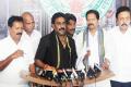 YSRCP MLAs speaking to the media after meeting the Speaker. - Sakshi Post