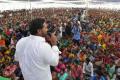 YS Jagan addressing women at Hussainapuram on Monday afternoon - Sakshi Post