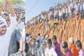 Tumultuous welcome, full-throated slogans and colourful welcome banners everywhere Tumultuous welcome, full-throated slogans and colourful welcome banners everywhere - Sakshi Post