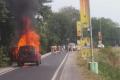 Car in flames on Karakatta road&amp;amp;nbsp; - Sakshi Post