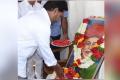 Leader of Opposition in AP Assembly YS Jagan Mohan Reddy offering floral tribute to Mahatma Jyotirao Phule, on Tuesday. - Sakshi Post