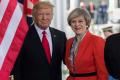 US president Donald Trump and British Prime Minister Theresa May - Sakshi Post