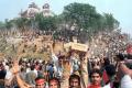 It is a symbol of our centuries-old harmonious existence. When it was attacked, our Hindu brothers formed a human shield around it and saved it,” Qaziana recalled to IANS. - Sakshi Post