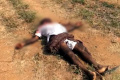 Chenna Reddy’s body lying in the fields in Badanapalli village Chenna Reddy’s body lying in the fields in Badanapalli village - Sakshi Post