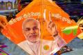 Kites with PM Modi’s pictures printed on were distributed by BJP leaders in Old City on Sankranthi - Sakshi Post