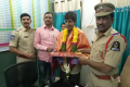Auto driver Mirza Mohammed was felicitated by SR Nagar police, on Wednesday. Auto driver Mirza Mohammed was felicitated by SR Nagar police, on Wednesday. - Sakshi Post