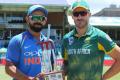 South Africa skipper Faf du Plessis won the toss and elected to bat in the opener of the six-match ODI series against India at Kingsmead.&amp;amp;nbsp; - Sakshi Post