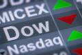 The Dow Jones industrial average plunged 1,175 points in an exceptionally volatile day for financial markets, on Monday. - Sakshi Post