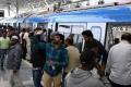A metro rail staffer harassed and allegedly misbehaved with a woman passenger, on Thursday. - Sakshi Post